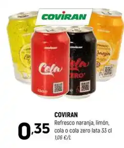 Coviran Coviran - refresco naranja, limón, cola o cola zero oferta