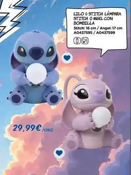 Juguettos Lillo & stitch l'amara stitch o ahel con bombilla oferta
