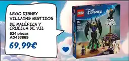 Juguettos Lego - disney villains vestidos de maléfica y cruella de vil oferta