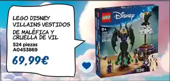 Juguettos Lego - disney villains vestidos de maléfica y cruella de vil oferta