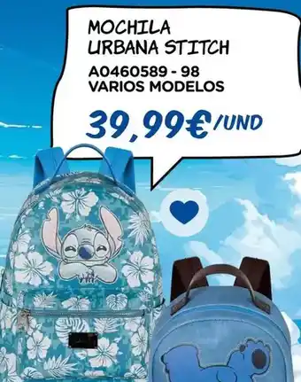 Juguettos Mochila urbana stitch oferta