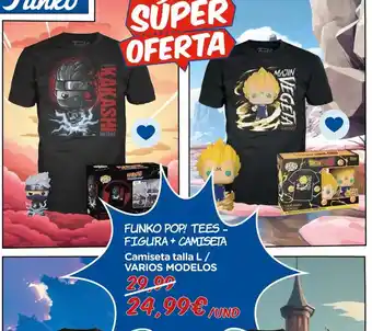 Juguettos Funko - pop? tees figura + camiseza oferta