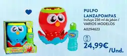 Juguettos Pulpo lanzapompas oferta