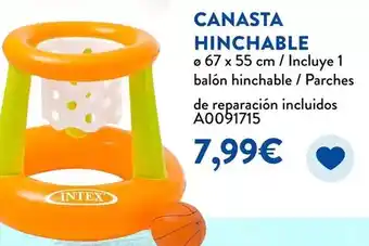 Juguettos Intex - canasta hinchable oferta