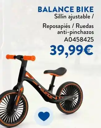 Juguettos Balance bike sillín ajustable oferta