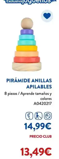 Juguettos Piramide anillas apilables oferta