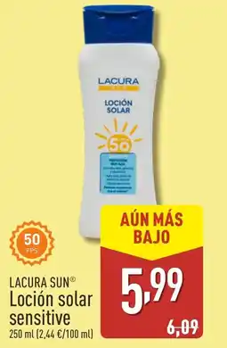 ALDI LACURA Sun Loción solar sensitive oferta