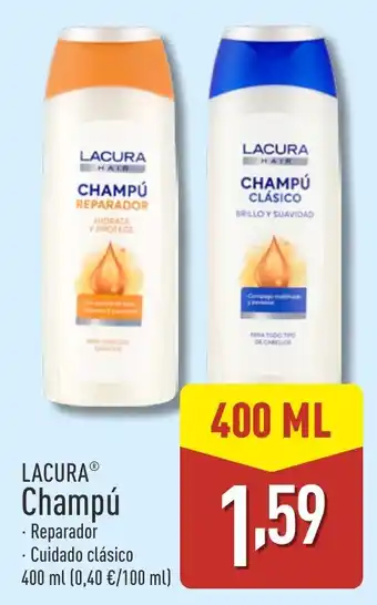 ALDI LACURA Champú oferta