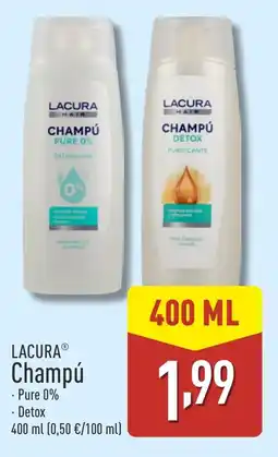 ALDI LACURA Champú oferta