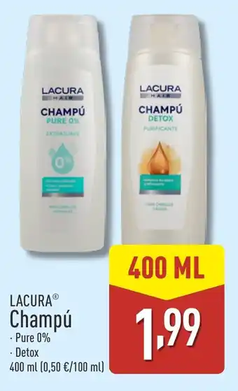 ALDI LACURA Champú oferta