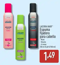 ALDI LACURA Hair Espuma fijadora para cabello oferta