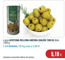 Abordo Aceituna rellena anchoa oferta