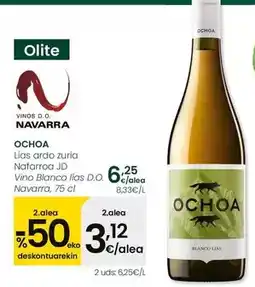 Eroski Ochoa - vino blanco lias d.o. navarra oferta