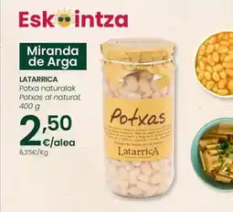 Eroski Latarrica - potxas al natural oferta