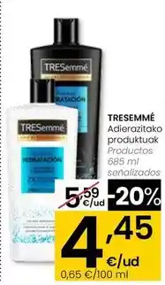 Eroski Tresemmé - productos oferta