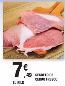 E.Leclerc Secreto de cerdo fresco oferta