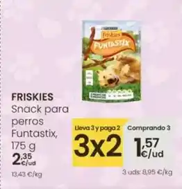 Eroski Friskies - snack para perros funtastix oferta