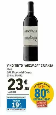 E.Leclerc Arzuaga - vino tinto crianza oferta