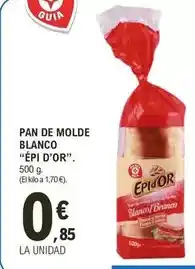 E.Leclerc Guia - pan de molde blanco oferta