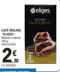 E.Leclerc Eliges - cafe molido oferta
