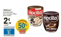 E.Leclerc Nocilla - cookies&cream noir o crunchy oferta