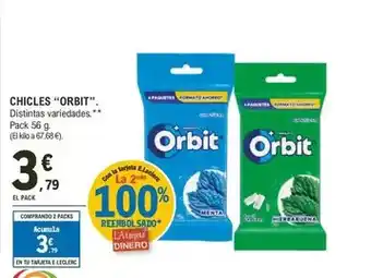 E.Leclerc Orbit - chicles oferta