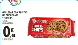 E.Leclerc Eliges - galletas con pepitas de chocolate oferta