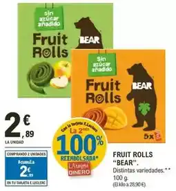 E.Leclerc Bear - fruit rolls oferta