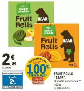 E.Leclerc Bear - fruit rolls oferta