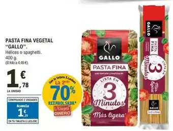 E.Leclerc Gallo - pasta fina vegetal oferta