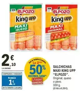 E.Leclerc Elpozo - salchichas maxi king upp oferta