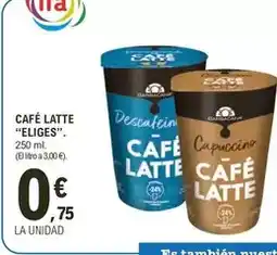 E.Leclerc Eliges - cafe latte oferta