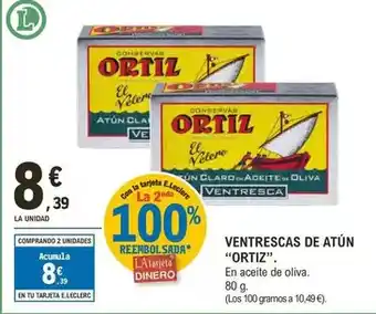 E.Leclerc Ortiz - ventrescas de atun oferta