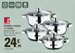 E.Leclerc Bergner - bateria 4 piezas oferta