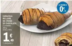 E.Leclerc Caracola rellena de crema de chocolate oferta