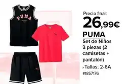 Costco Puma - set de ninos 3 piezas (2 camisetas + pantalon oferta