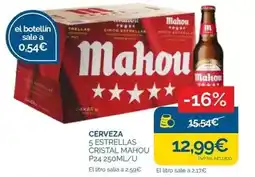 Supermercados La Despensa Mahou - cerveza 5 estrellas cristal oferta