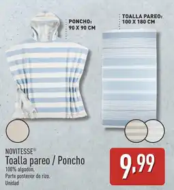 ALDI Novitesse toalla pareo/poncho oferta