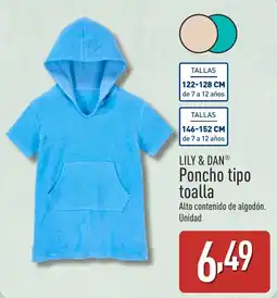 ALDI Lily & dan Poncho tipo toalla oferta