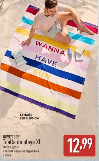 ALDI NOVITESSE Toalla de playa XL oferta