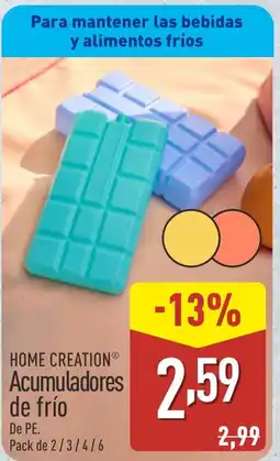 ALDI HOME CREATION Acumuladores de frío oferta