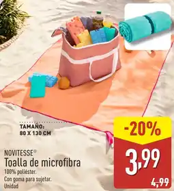ALDI NOVITESSE Toalla de microfibra oferta