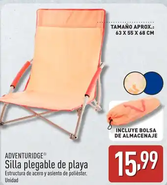 ALDI ADVENTURIDGE Silla plegable de playa oferta