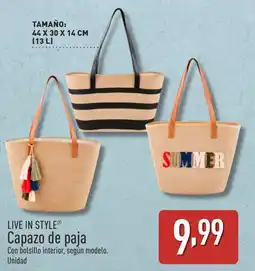 ALDI LIVE IN STYLE Capazo de paja oferta