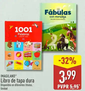 ALDI IMAGILAND Libro de tapa dura oferta