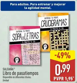 ALDI SALDAÑA Libro de pasatiempos oferta