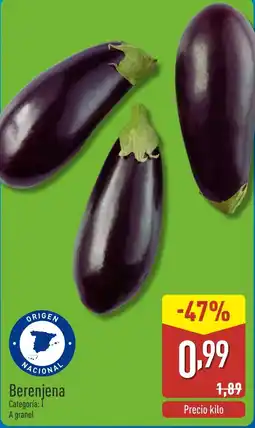ALDI Berenjena oferta