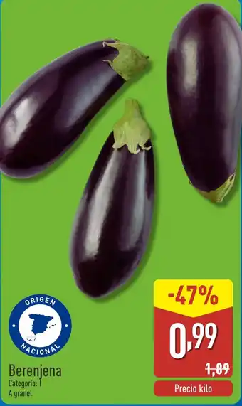 ALDI Berenjena oferta