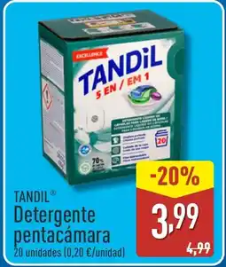 ALDI TANDIL Detergente pentacámara oferta