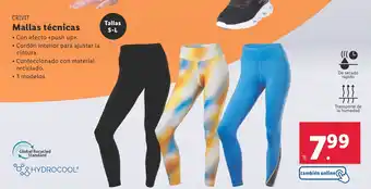 Lidl CRIVIT Mallas técnicas oferta